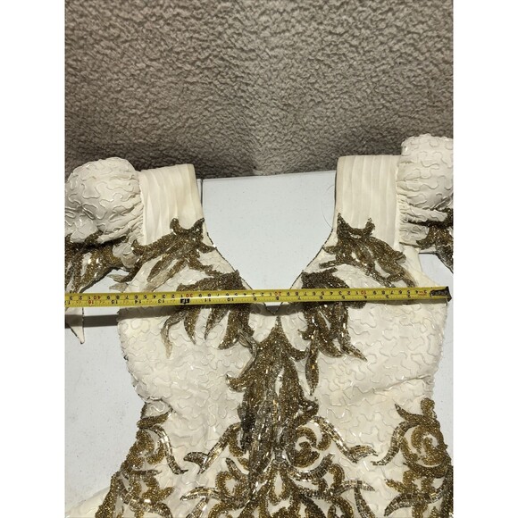 CLAIRES’S COLLECTION Beauty white Pageant Cocktail Gown SIZE In Measurements - Picture 15 of 16